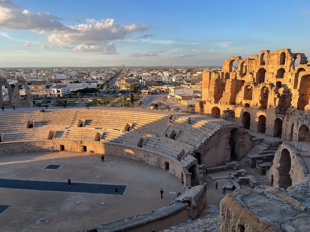 Vista del interior de El Djem