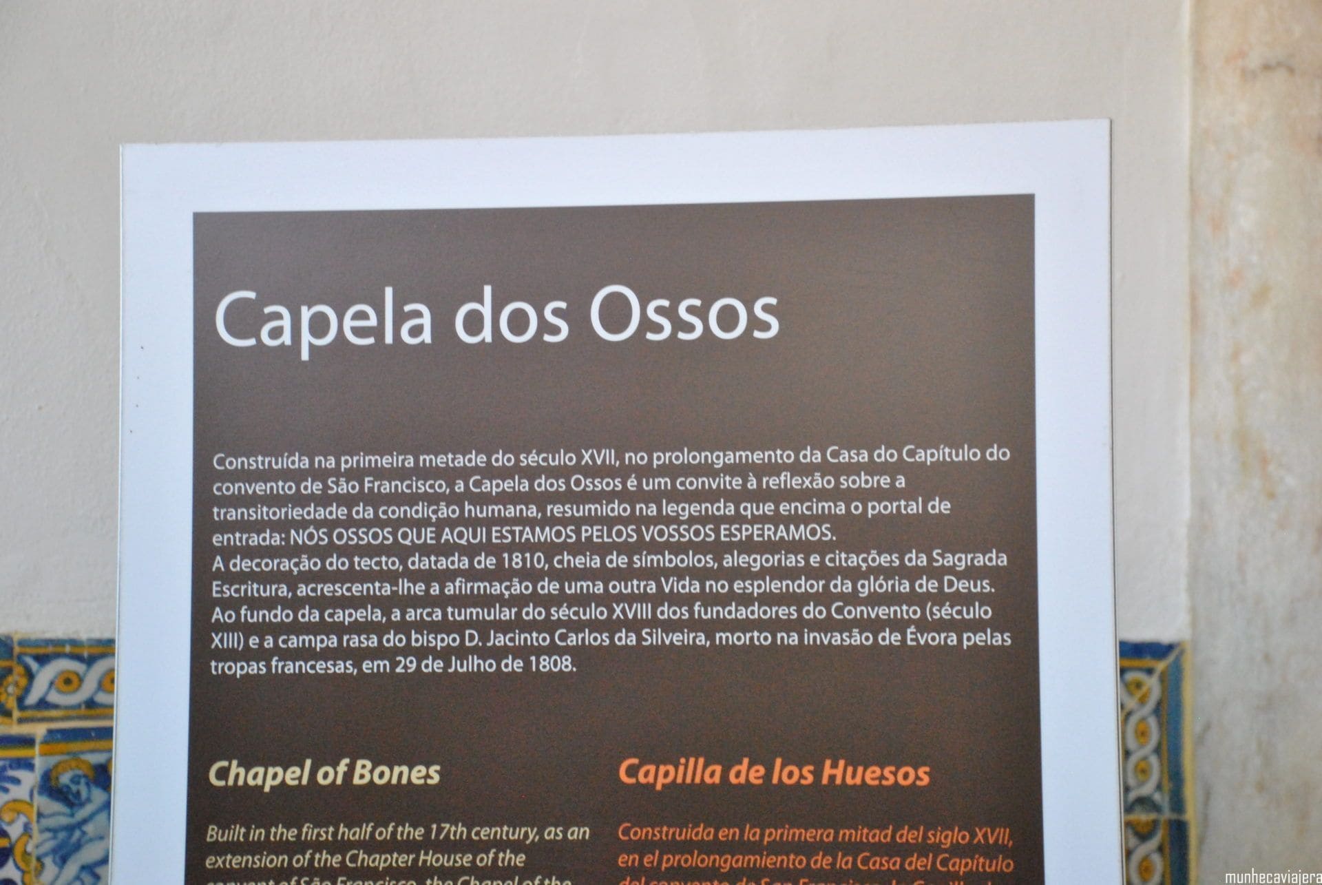 capillas de los huesos, évora