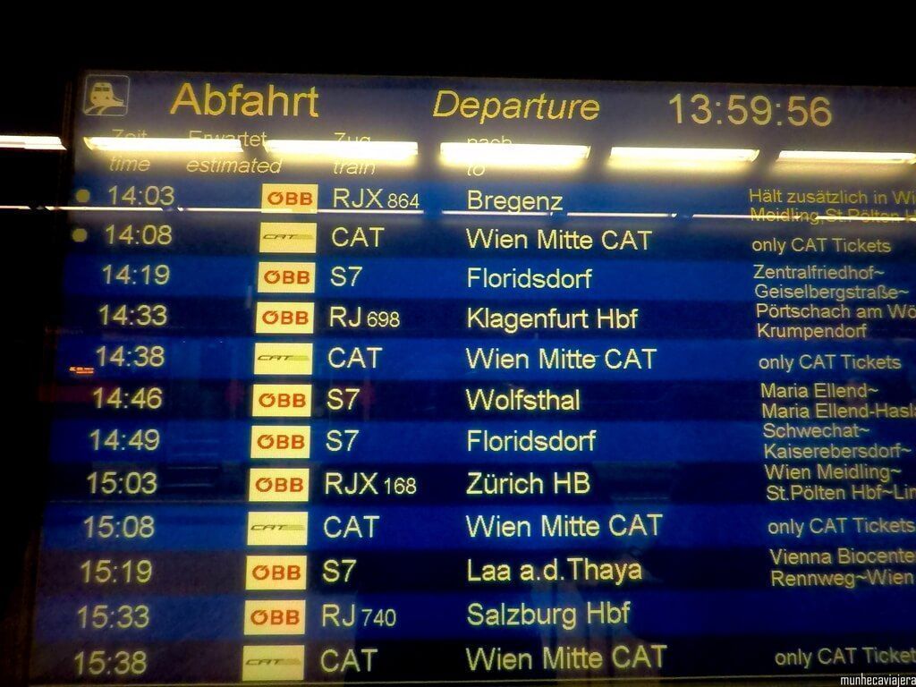 cómo ir del aeropuerto al centro de Viena